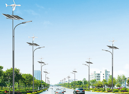 湖南省長沙市風光互補太陽能路燈工程